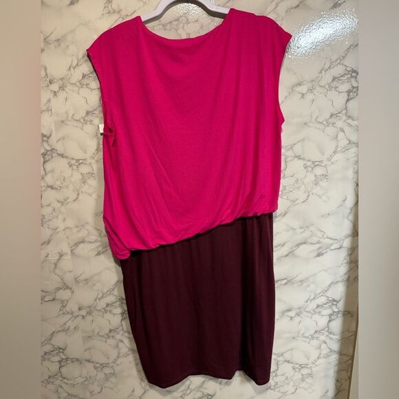 NEW Trina Turk 5th Avenue Colorblocked Blouson Minidress Elegant Size L - Picture 11 of 12